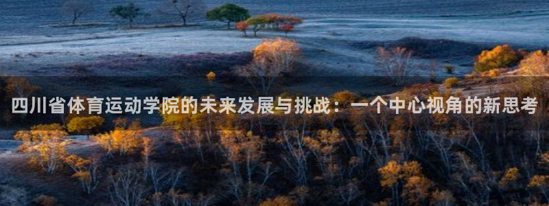 一竞技官方正版app娱乐代理怎么样：四川省体育运动学院的未来