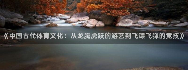  一竞技app：《中国古代体育文化：从龙腾虎跃的游艺到飞镖飞弹